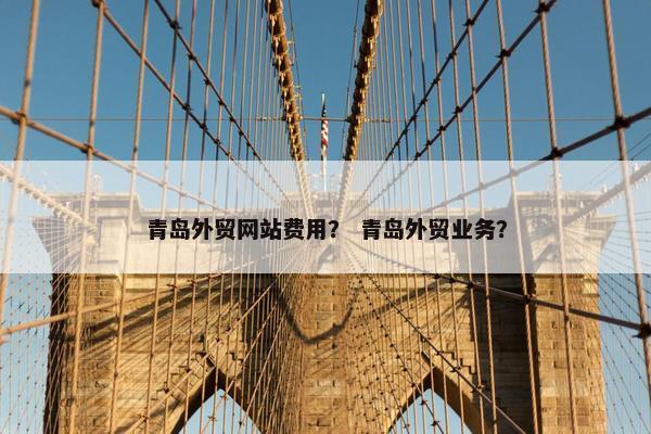 青岛外贸网站费用？ 青岛外贸业务？