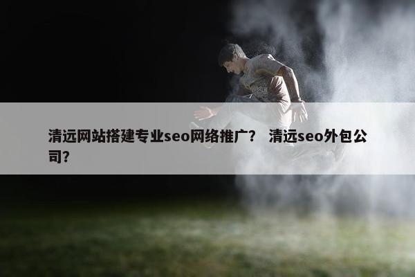 清远网站搭建专业seo网络推广？ 清远seo外包公司？