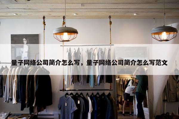 量子网络公司简介怎么写，量子网络公司简介怎么写范文
