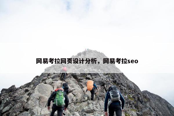 网易考拉网页设计分析，网易考拉seo