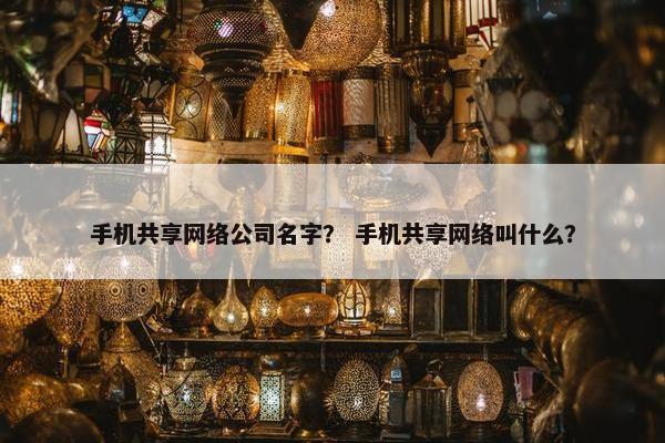手机共享网络公司名字？ 手机共享网络叫什么？