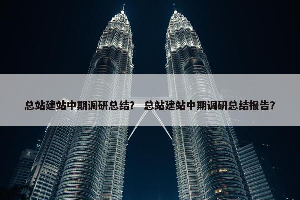 总站建站中期调研总结？ 总站建站中期调研总结报告？