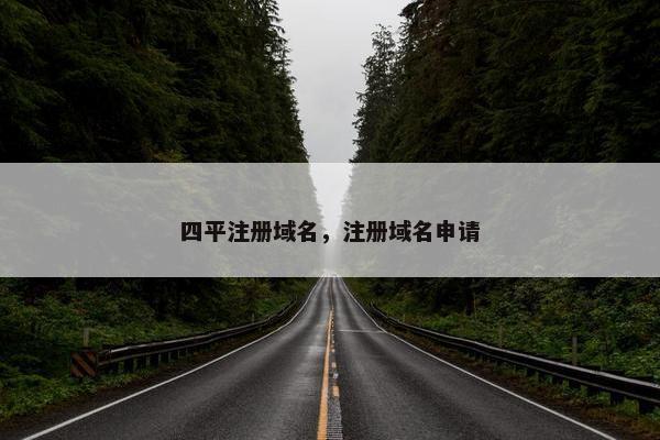 四平注册域名，注册域名申请