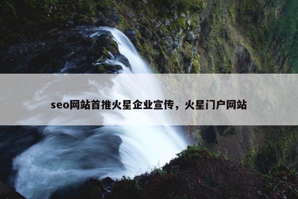 seo网站首推火星企业宣传，火星门户网站