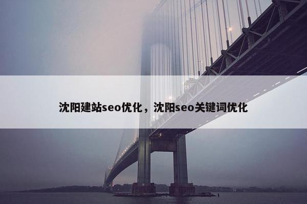 沈阳建站seo优化，沈阳seo关键词优化