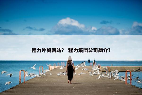 程力外贸网站？ 程力集团公司简介？