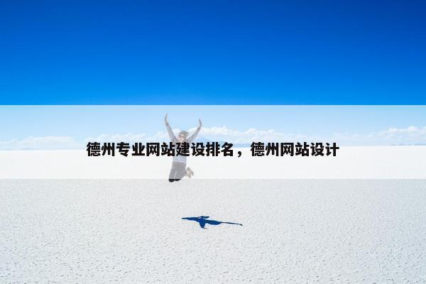 德州专业网站建设排名，德州网站设计