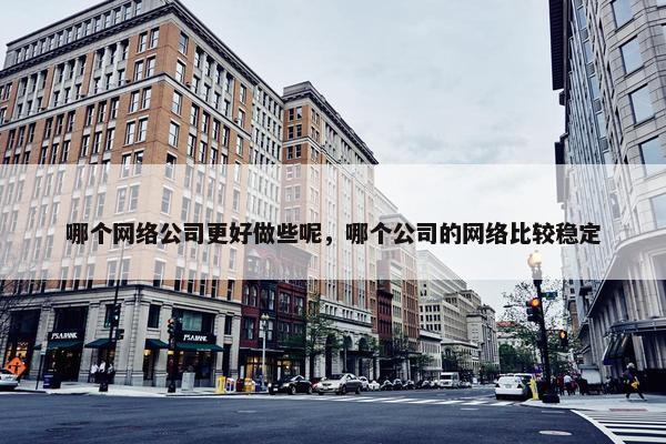 哪个网络公司更好做些呢，哪个公司的网络比较稳定