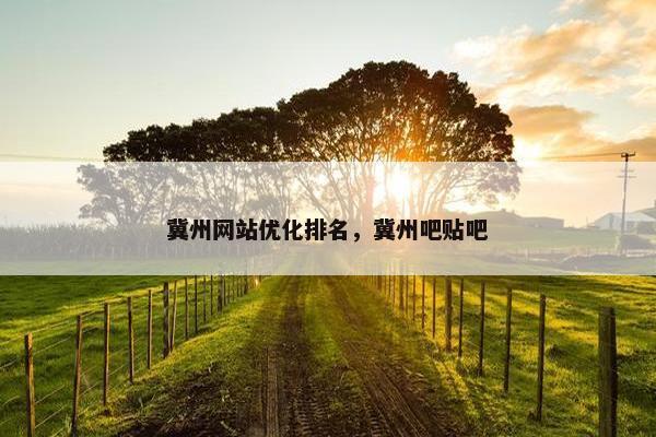 冀州网站优化排名，冀州吧贴吧