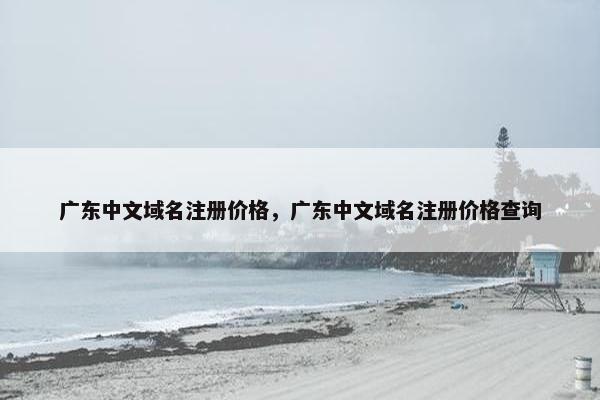 广东中文域名注册价格，广东中文域名注册价格查询