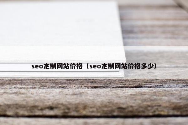 seo定制网站价格（seo定制网站价格多少）