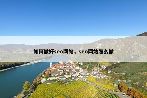 如何做好seo网站，seo网站怎么做