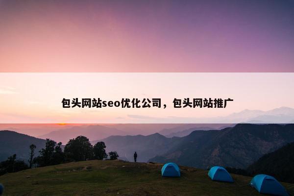 包头网站seo优化公司，包头网站推广