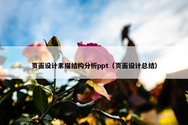 页面设计素描结构分析ppt（页面设计总结）