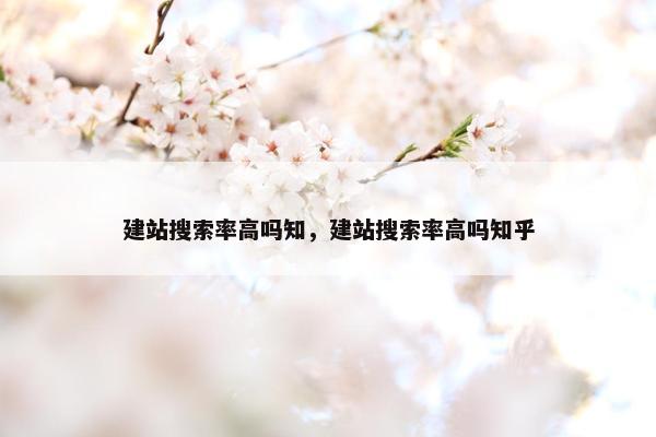 建站搜索率高吗知，建站搜索率高吗知乎