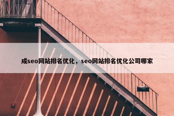 成seo网站排名优化，seo网站排名优化公司哪家
