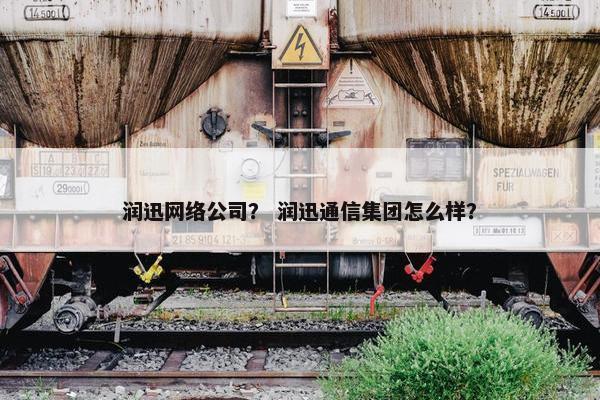 润迅网络公司？ 润迅通信集团怎么样？