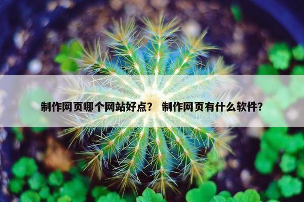 制作网页哪个网站好点？ 制作网页有什么软件？