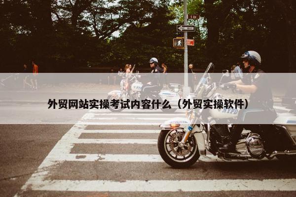 外贸网站实操考试内容什么（外贸实操软件）