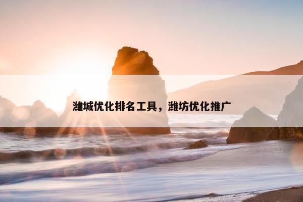 潍城优化排名工具，潍坊优化推广
