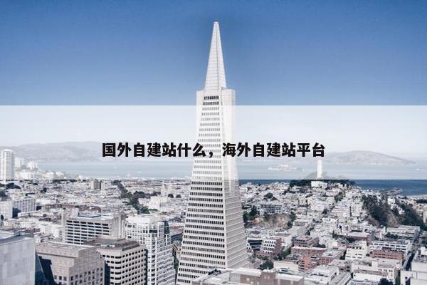 国外自建站什么，海外自建站平台