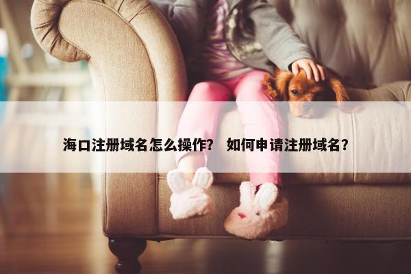 海口注册域名怎么操作？ 如何申请注册域名？