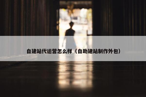 自建站代运营怎么样（自助建站制作外包）