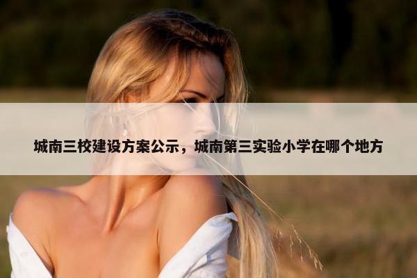城南三校建设方案公示，城南第三实验小学在哪个地方