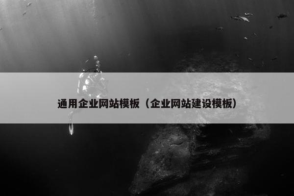 通用企业网站模板（企业网站建设模板）