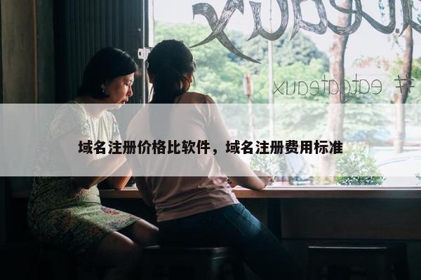 域名注册价格比软件，域名注册费用标准