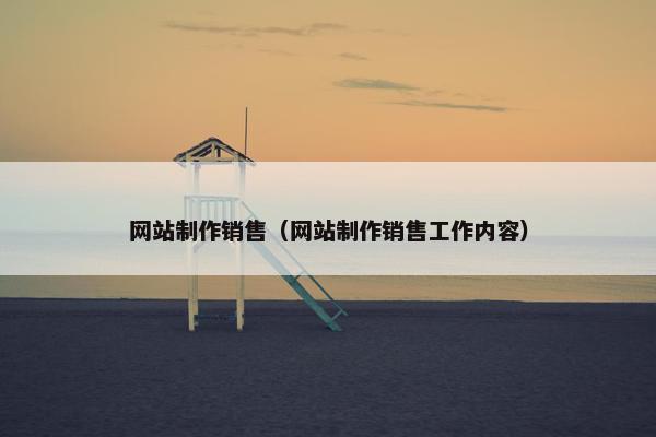 网站制作销售（网站制作销售工作内容）