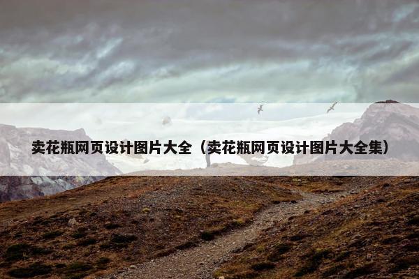 卖花瓶网页设计图片大全（卖花瓶网页设计图片大全集）