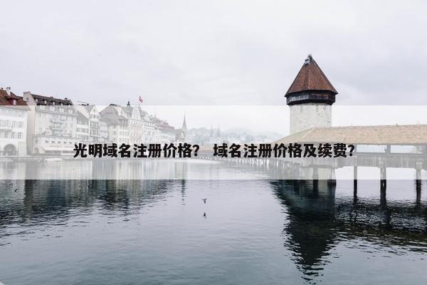 光明域名注册价格？ 域名注册价格及续费？