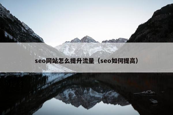 seo网站怎么提升流量（seo如何提高）