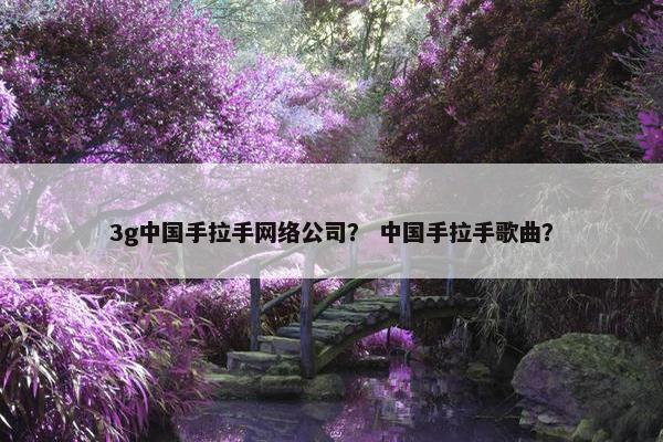 3g中国手拉手网络公司？ 中国手拉手歌曲？