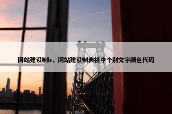 网站建设制b，网站建设制表格中个别文字颜色代码