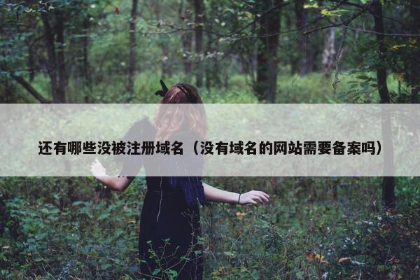 还有哪些没被注册域名（没有域名的网站需要备案吗）