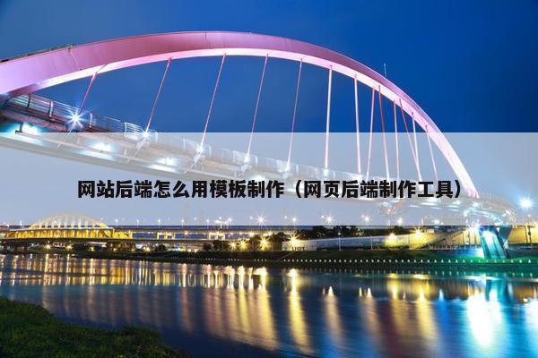 网站后端怎么用模板制作（网页后端制作工具）