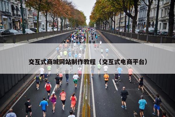 交互式商城网站制作教程（交互式电商平台）