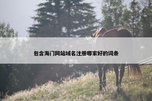 包含海门网站域名注册哪家好的词条