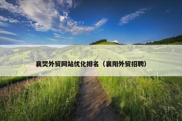 襄樊外贸网站优化排名（襄阳外贸招聘）