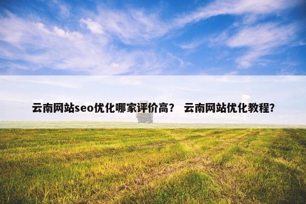 云南网站seo优化哪家评价高？ 云南网站优化教程？