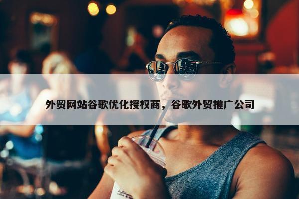 外贸网站谷歌优化授权商，谷歌外贸推广公司