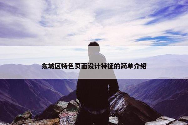 东城区特色页面设计特征的简单介绍