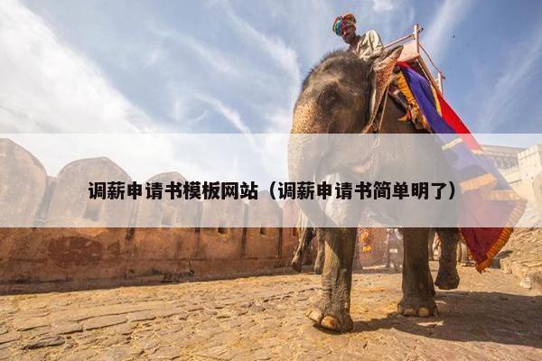 调薪申请书模板网站（调薪申请书简单明了）