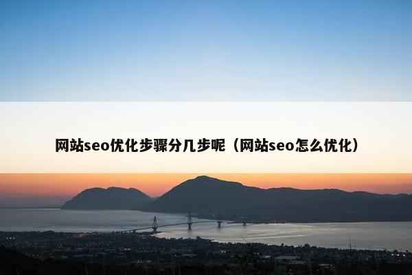 网站seo优化步骤分几步呢（网站seo怎么优化）
