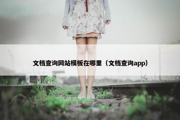 文档查询网站模板在哪里（文档查询app）