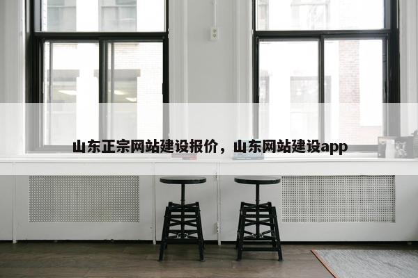 山东正宗网站建设报价，山东网站建设app