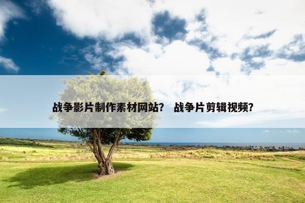 战争影片制作素材网站？ 战争片剪辑视频？
