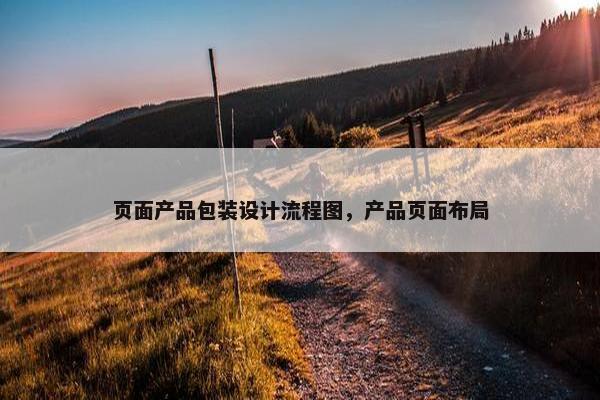 页面产品包装设计流程图，产品页面布局